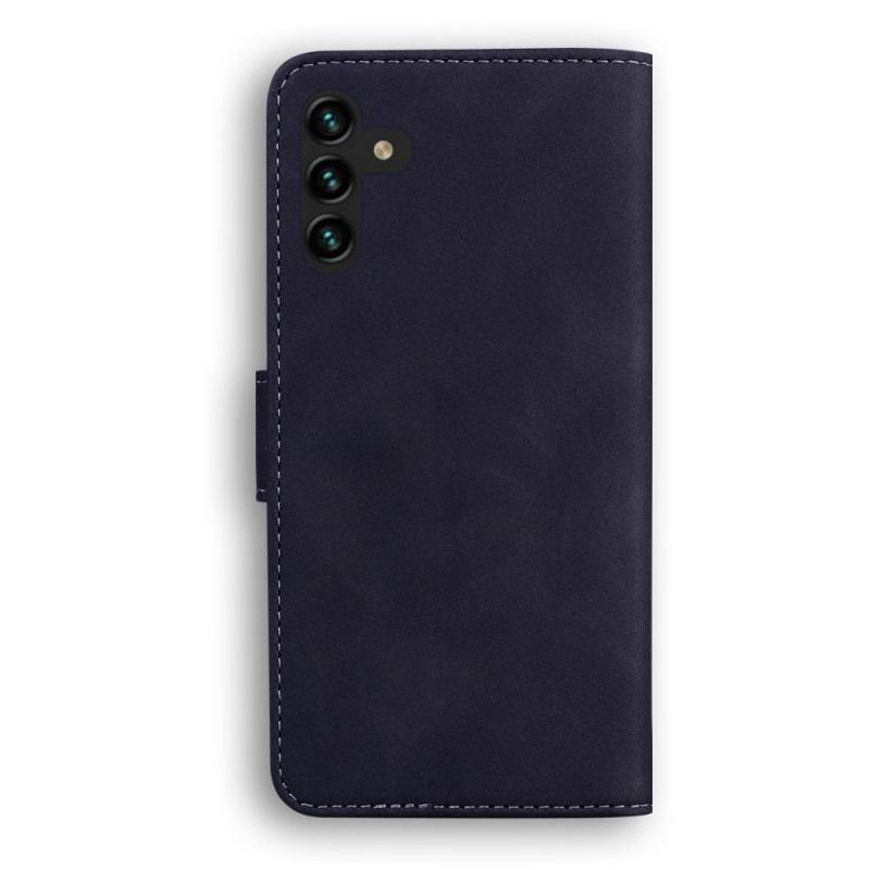 Capa Flip Para Samsung Galaxy A13 5G / A04s Design De Cores Sólidas