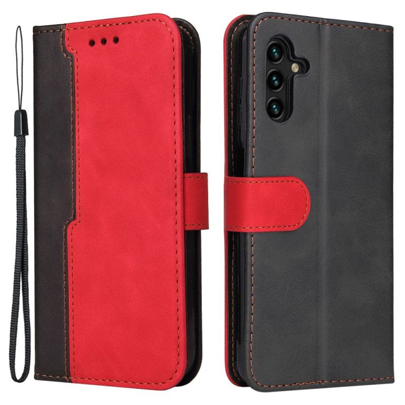 Capa Flip Para Samsung Galaxy A13 5G / A04s Dois Tons