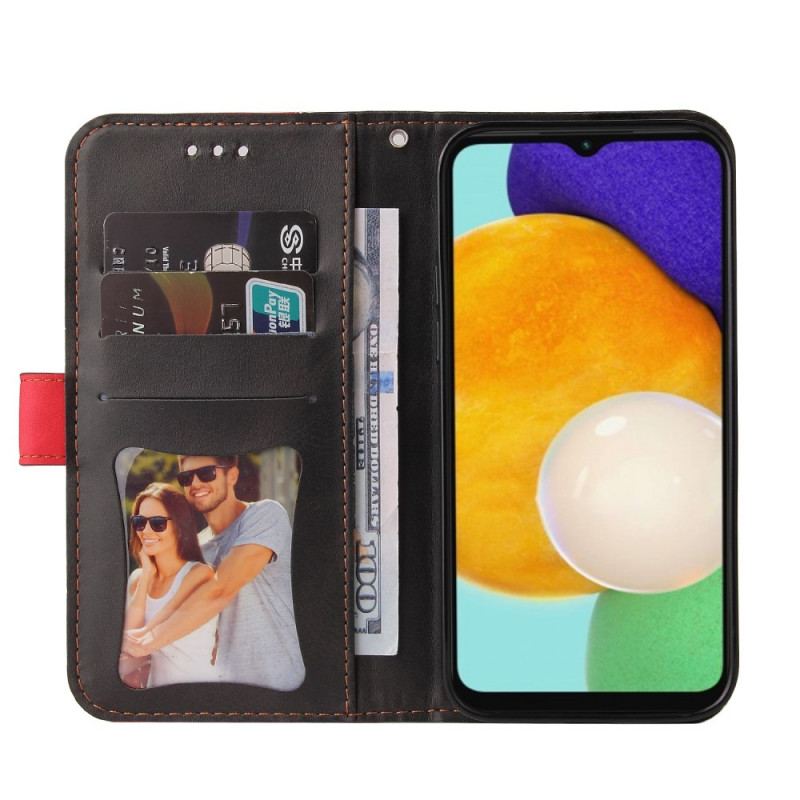 Capa Flip Para Samsung Galaxy A13 5G / A04s Dois Tons