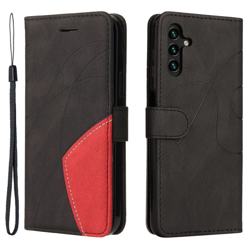 Capa Flip Para Samsung Galaxy A13 5G / A04s Dois Tons