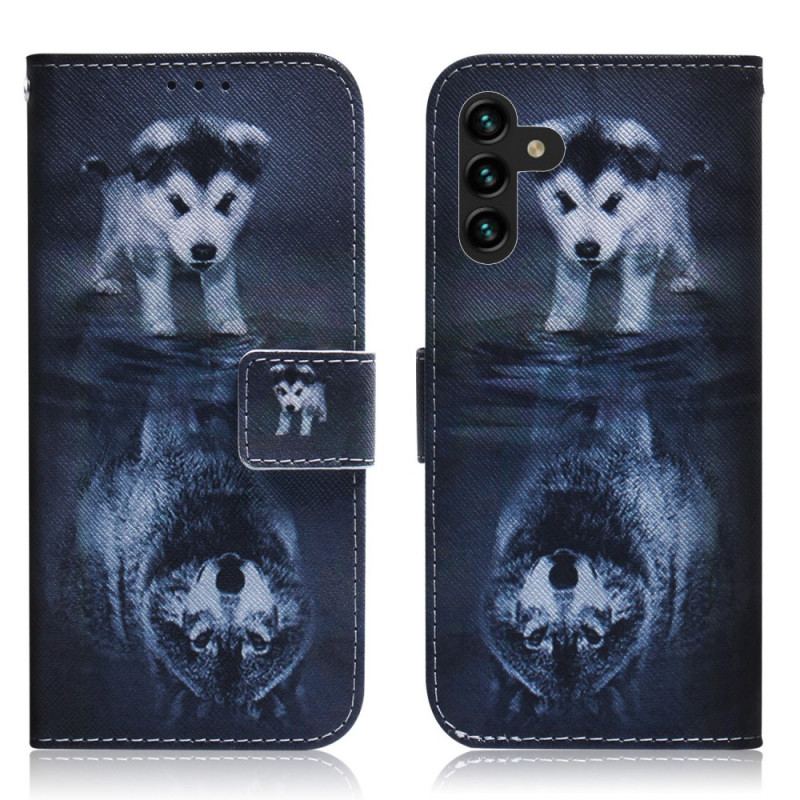 Capa Flip Para Samsung Galaxy A13 5G / A04s Ernesto O Lobo