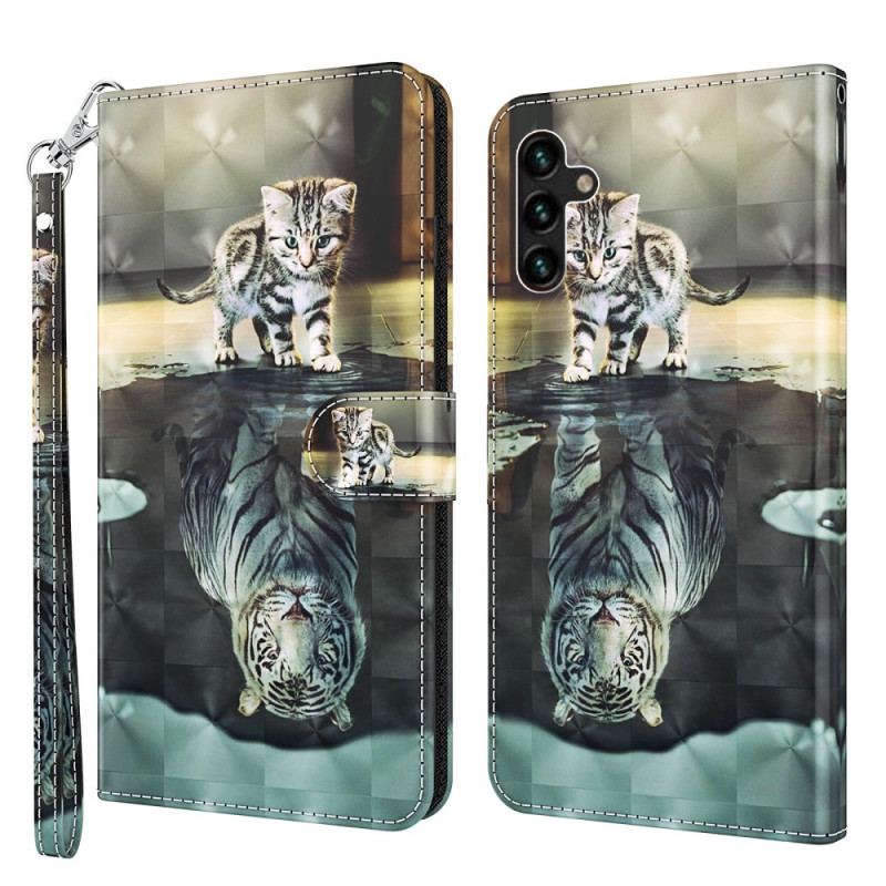 Capa Flip Para Samsung Galaxy A13 5G / A04s Ernesto O Tigre