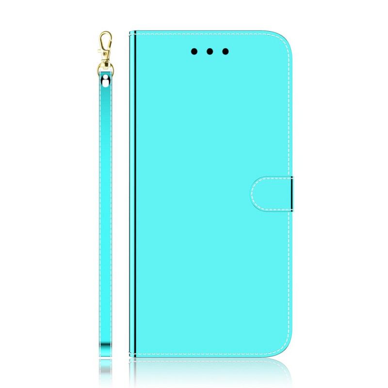 Capa Flip Para Samsung Galaxy A13 5G / A04s Capa De Espelho De Couro Sintético