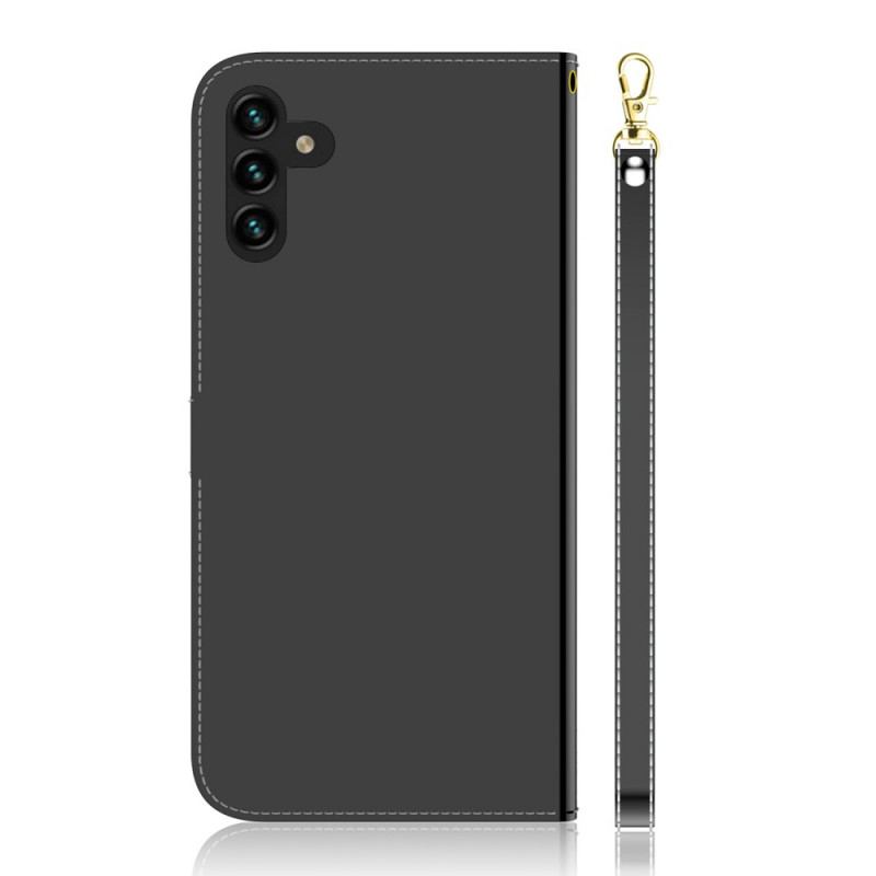 Capa Flip Para Samsung Galaxy A13 5G / A04s Capa De Espelho De Couro Sintético