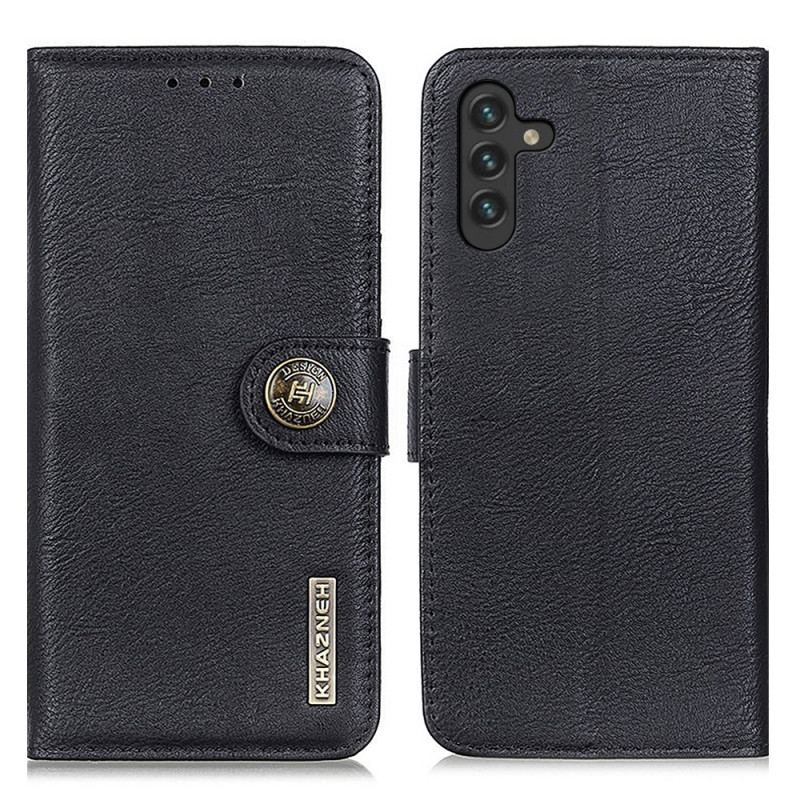 Capa Flip Para Samsung Galaxy A13 5G / A04s Imitação De Couro Khazneh