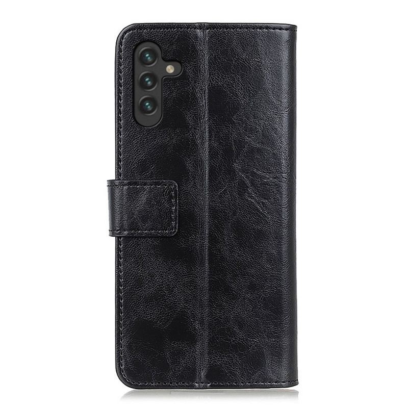 Capa Flip Para Samsung Galaxy A13 5G / A04s Khazneh Elegância Estilo Couro