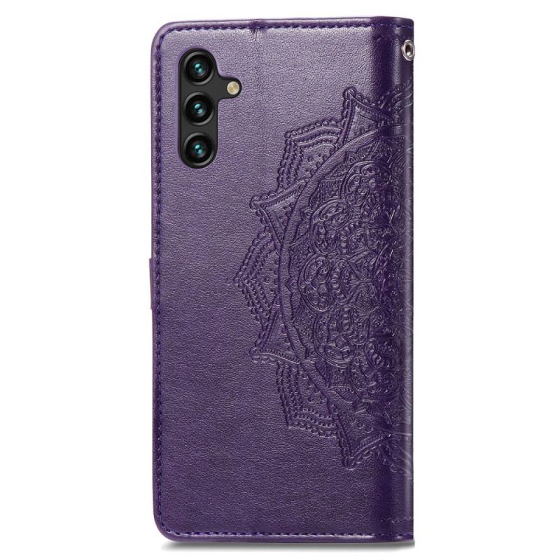 Capa Flip Para Samsung Galaxy A13 5G / A04s Mandala Idade Média