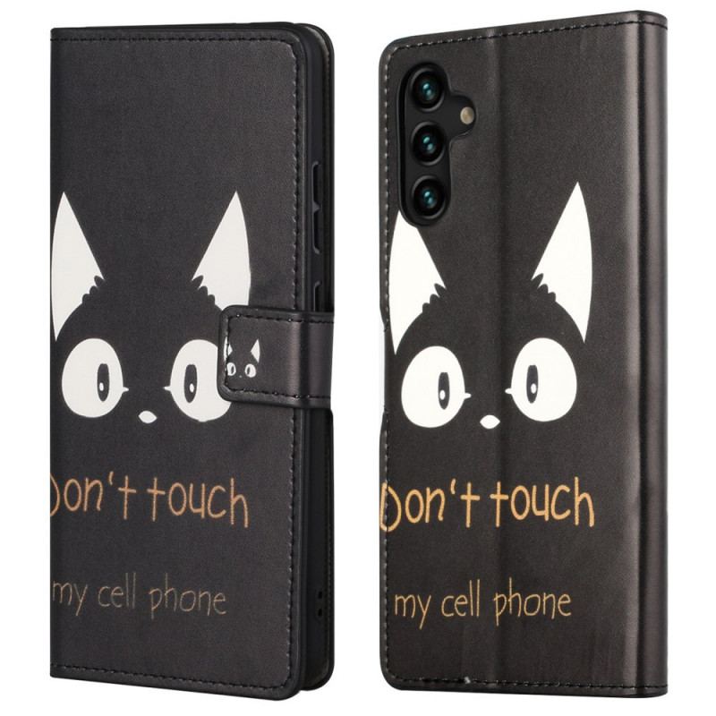 Capa Flip Para Samsung Galaxy A13 5G / A04s Não Toque No Meu Celular