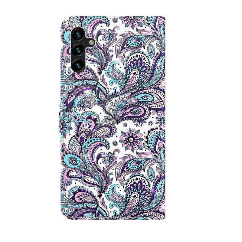 Capa Flip Para Samsung Galaxy A13 5G / A04s Padrões De Flores