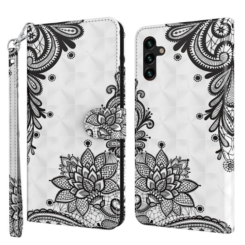 Capa Flip Para Samsung Galaxy A13 5G / A04s Renda Chique