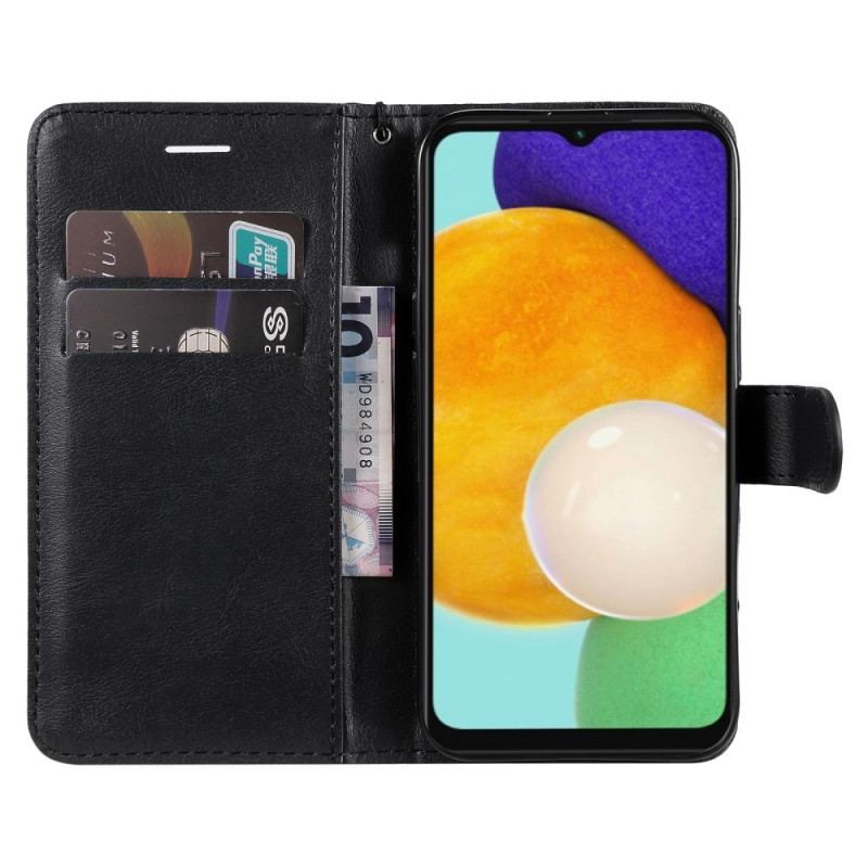 Capa Folio Para Samsung Galaxy A13 5G / A04s De Cordão Strappy Série De Cores Sólidas