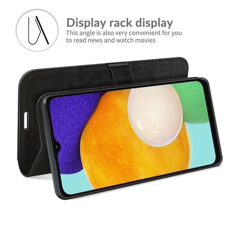 Capa Folio Para Samsung Galaxy A13 5G / A04s Efeito Couro Clássico