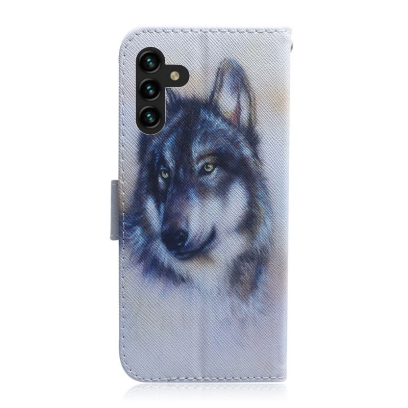 Capa Folio Para Samsung Galaxy A13 5G / A04s Olhar Canino