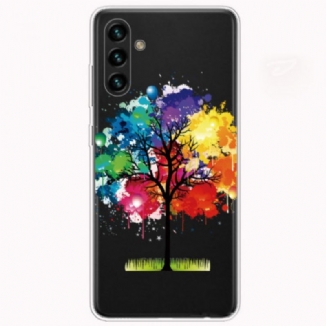 Capa Para Samsung Galaxy A13 5G / A04s Aquarela Árvore