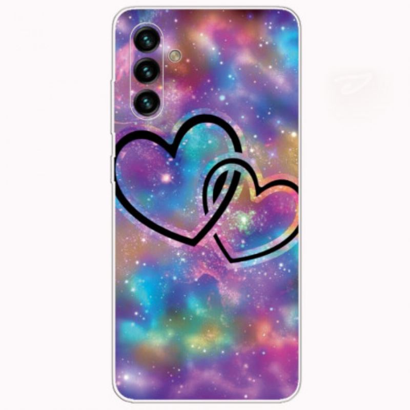 Capa Para Samsung Galaxy A13 5G / A04s Corações Acorrentados