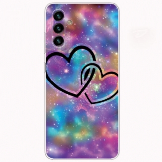 Capa Para Samsung Galaxy A13 5G / A04s Corações Acorrentados