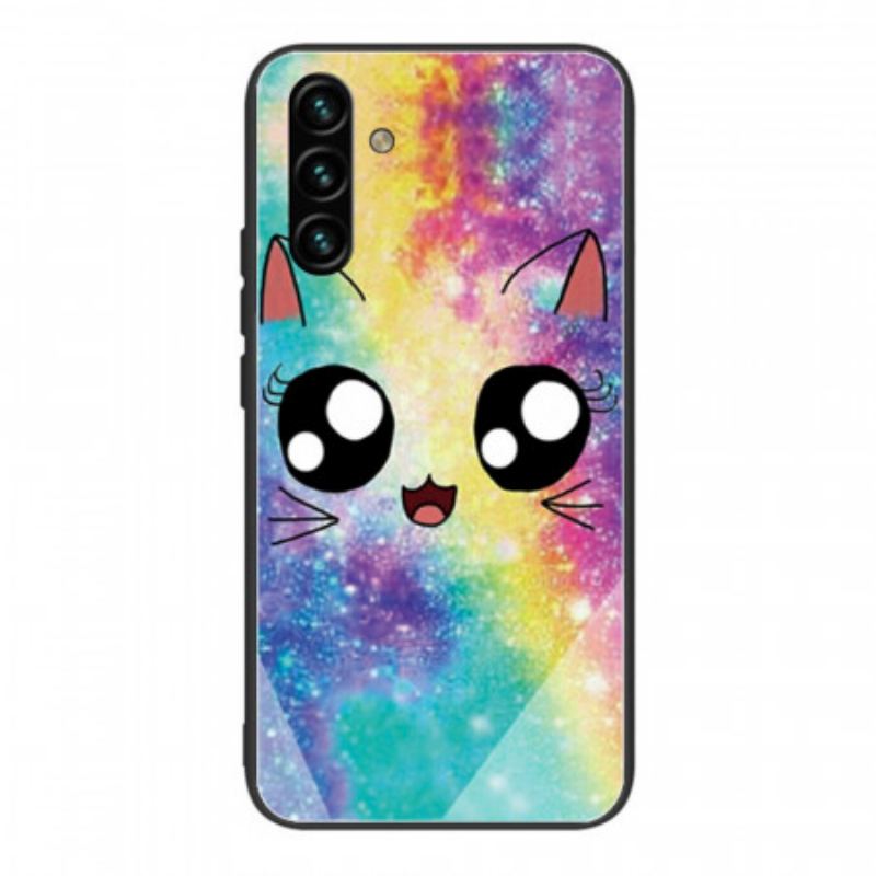 Capa Para Samsung Galaxy A13 5G / A04s Gato De Vidro Temperado