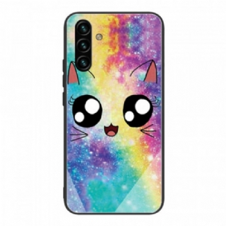 Capa Para Samsung Galaxy A13 5G / A04s Gato De Vidro Temperado