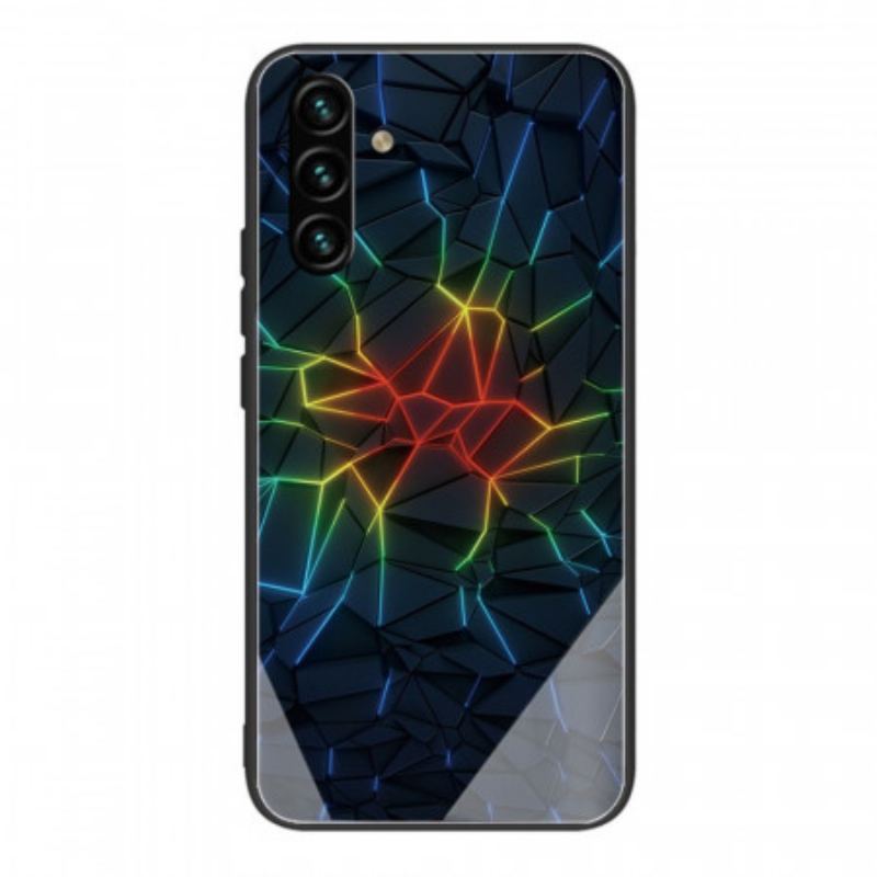 Capa Para Samsung Galaxy A13 5G / A04s Geometria Vidro Temperado