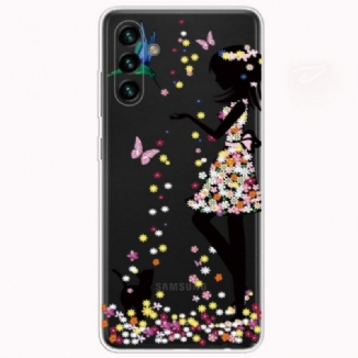 Capa Para Samsung Galaxy A13 5G / A04s Linda Cabeça De Flor