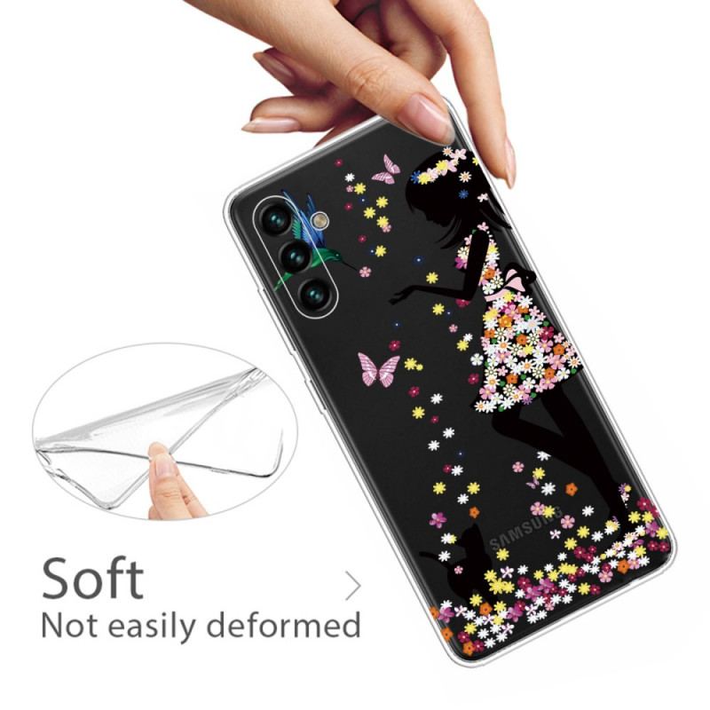 Capa Para Samsung Galaxy A13 5G / A04s Linda Cabeça De Flor