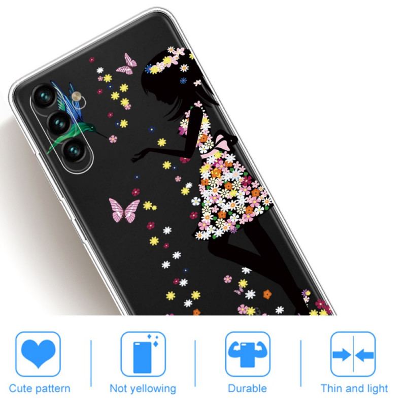 Capa Para Samsung Galaxy A13 5G / A04s Linda Cabeça De Flor