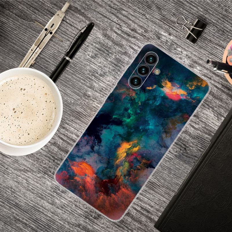 Capa Para Samsung Galaxy A13 5G / A04s Nuvens Coloridas