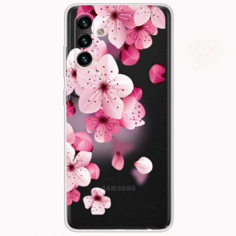 Capa Para Samsung Galaxy A13 5G / A04s Pequenas Flores Cor De Rosa