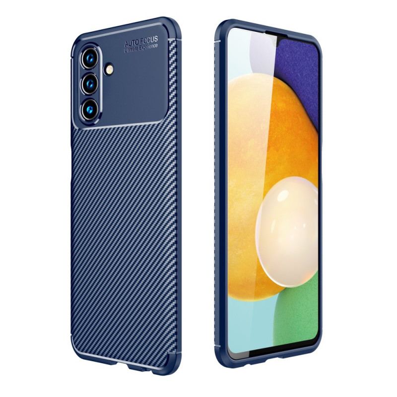 Capa Para Samsung Galaxy A13 5G / A04s Textura Flexível De Fibra De Carbono