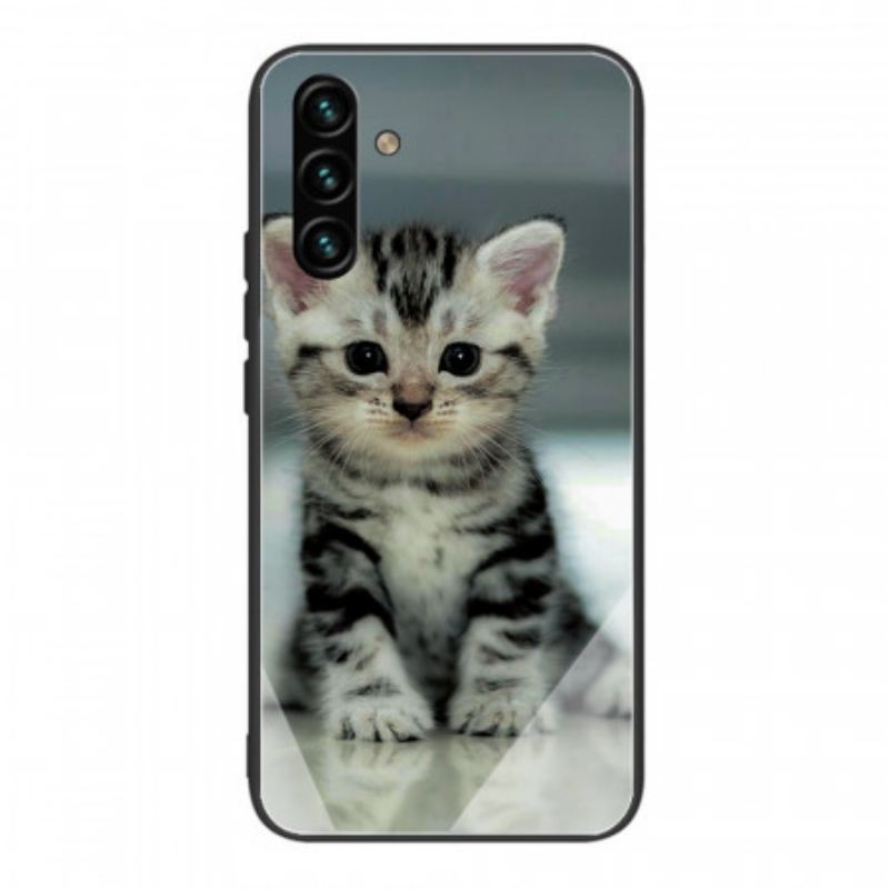 Capa Para Samsung Galaxy A13 5G / A04s Vidro Temperado Gatinho