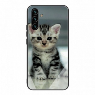 Capa Para Samsung Galaxy A13 5G / A04s Vidro Temperado Gatinho