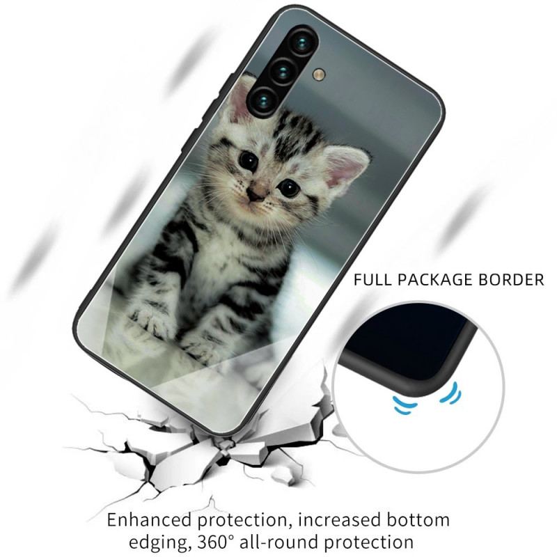 Capa Para Samsung Galaxy A13 5G / A04s Vidro Temperado Gatinho