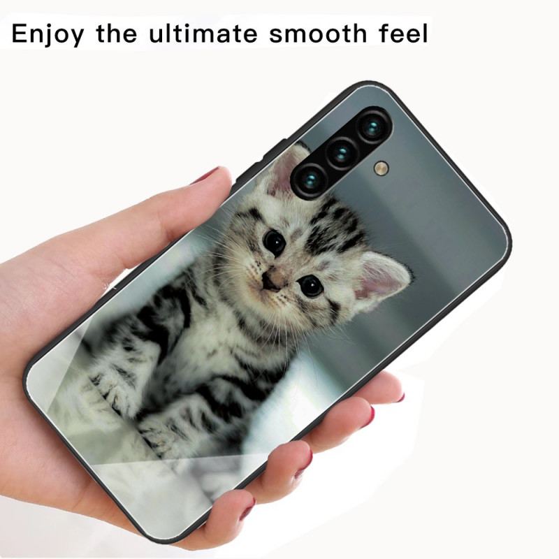 Capa Para Samsung Galaxy A13 5G / A04s Vidro Temperado Gatinho