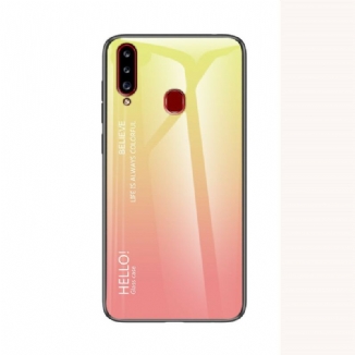 Capa De Celular Para Samsung Galaxy A20s Olá Vidro Temperado