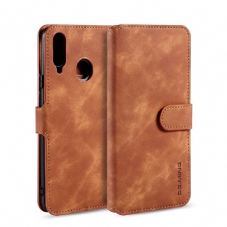 Capa De Couro Para Samsung Galaxy A20s Dg.ming Retro