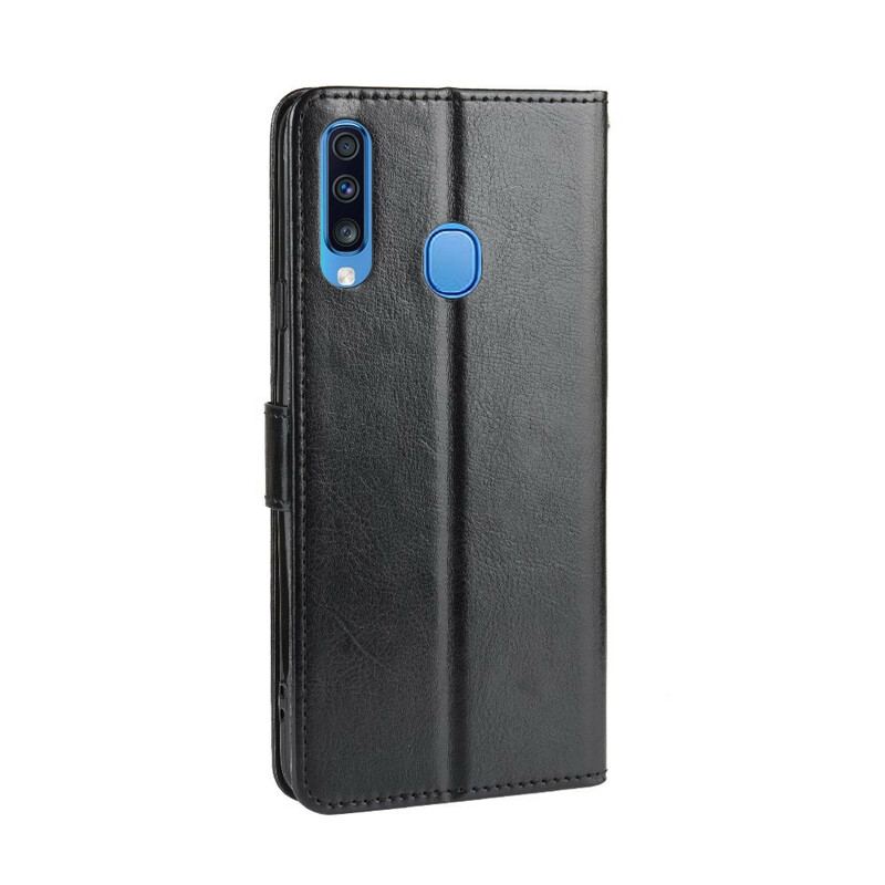 Capa Em Pele Para Samsung Galaxy A20s Couro Falso Chamativo