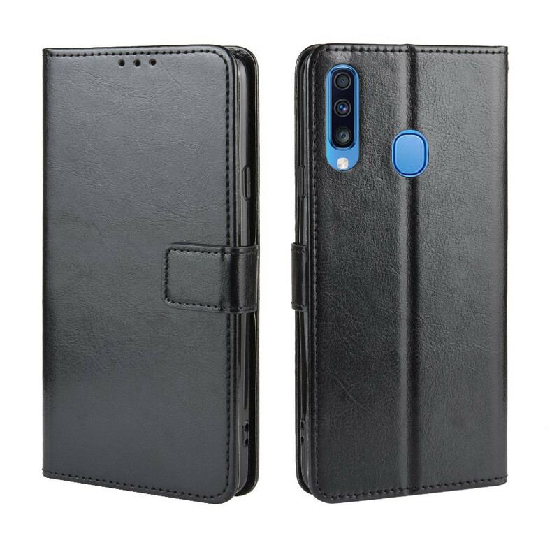 Capa Em Pele Para Samsung Galaxy A20s Couro Falso Chamativo