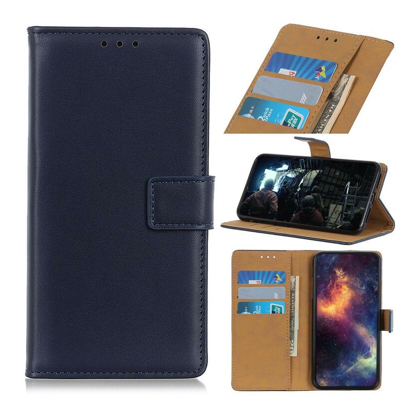 Capa Em Pele Para Samsung Galaxy A20s Couro Sintético Liso