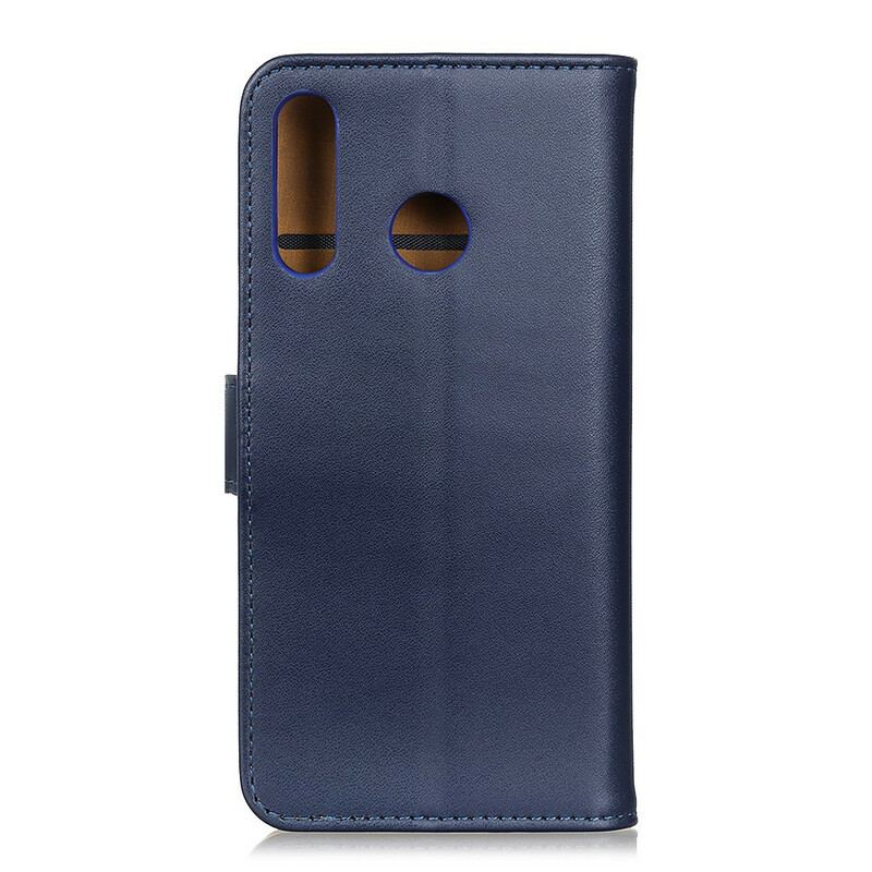 Capa Em Pele Para Samsung Galaxy A20s Couro Sintético Liso