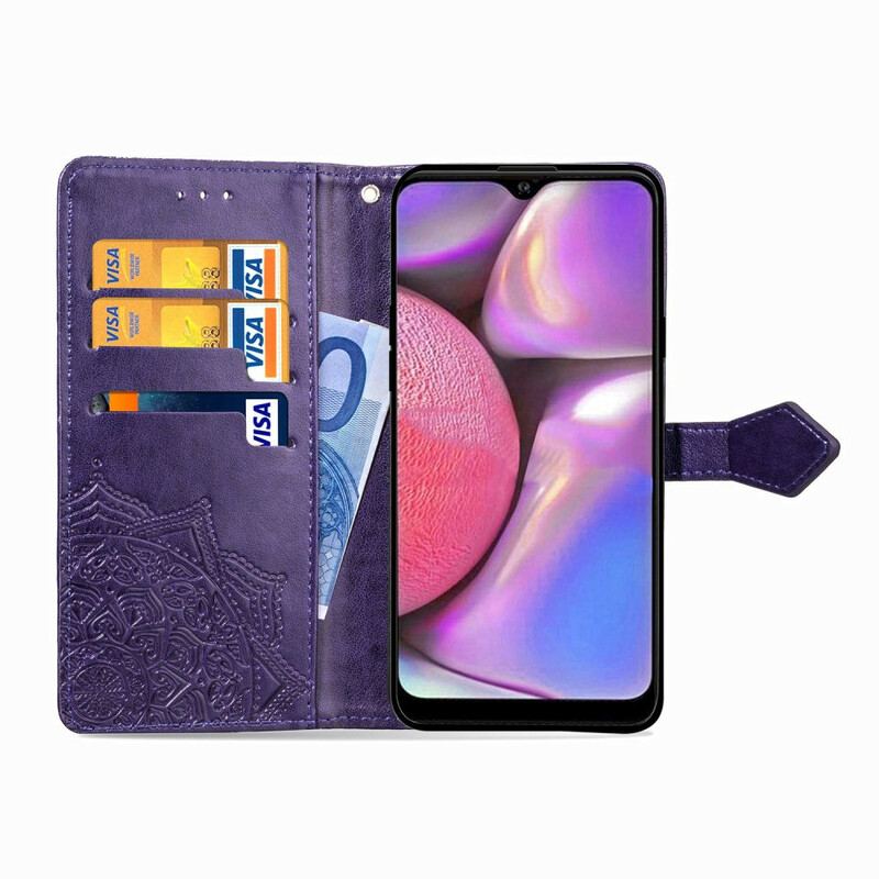 Capa Folio Para Samsung Galaxy A20s Mandala Idade Média