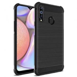 Capa Para Samsung Galaxy A20s Fibra De Carbono Escovada Série Imak Vega