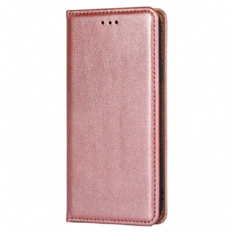 Capa De Celular Para Xiaomi 12 Pro Flip Costura De Couro Falso