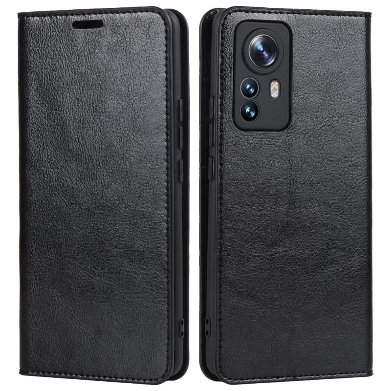 Capa De Celular Para Xiaomi 12 Pro Flip Couro Legitimo