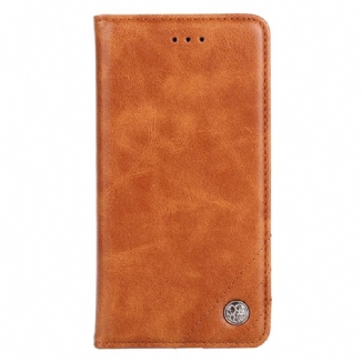 Capa De Celular Para Xiaomi 12 Pro Flip Estilo Rebite De Couro