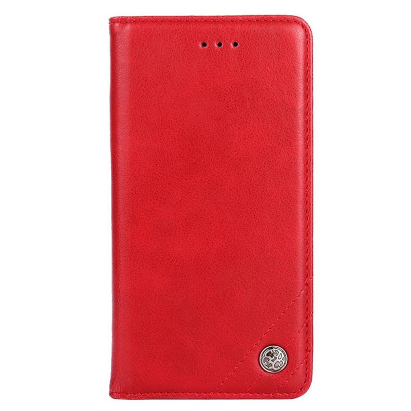 Capa De Celular Para Xiaomi 12 Pro Flip Estilo Rebite De Couro