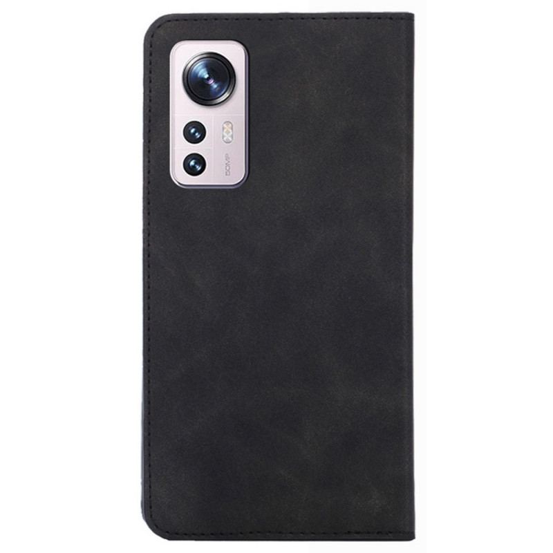 Capa De Celular Para Xiaomi 12 Pro Flip Sensação De Pele