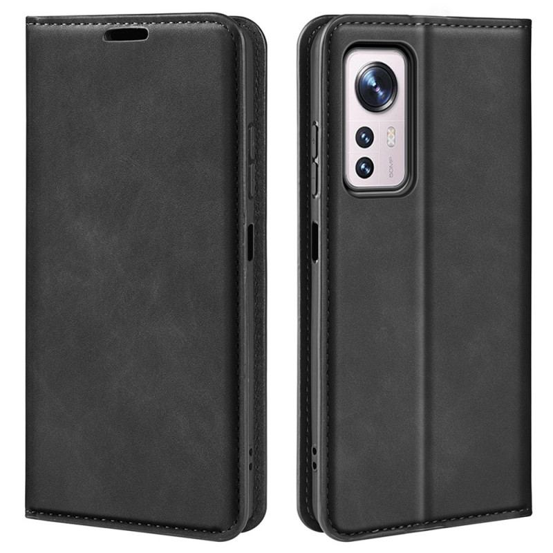 Capa De Celular Para Xiaomi 12 Pro Flip Toque De Pele