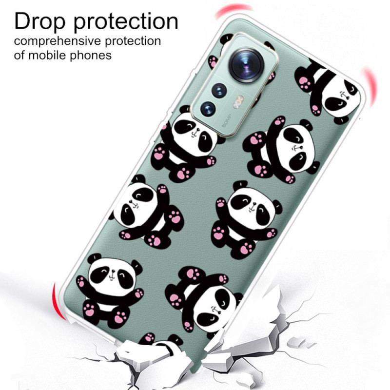 Capa De Celular Para Xiaomi 12 Pro Pandas De Silicone