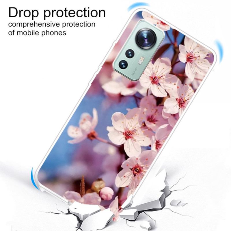 Capa De Celular Para Xiaomi 12 Pro Silicone Floral