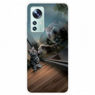 Capa De Celular Para Xiaomi 12 Pro Silicone Sonho De Gatinha